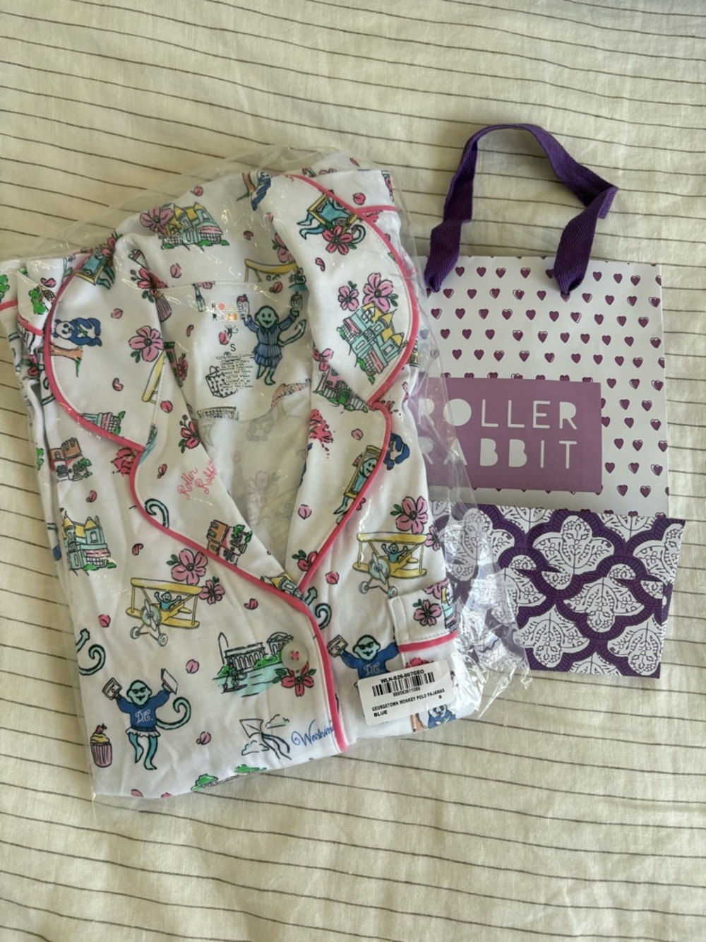 Roller Rabbit Short Sleeve Pajama Set - Georgetown Print (Washington DC)